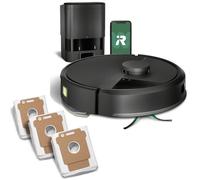 iRobot Roomba 105 Combo Robot Aspirador 7000Pa Negro + Base de Autovaciado + Pack 3 Bolsas