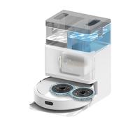 iRobot Roomba Plus 405 Combo con Base AutoWash multifunción y autolimpiable, Lavado y Secado mopas DualClean elevables, Clearview LiDAR, 75 días de autovaciado, Doble fregado con SmartScrub, App