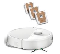 iRobot Roomba Plus 405 Combo Robot Aspirador con Base AutoWash Multifunción y Autolimpiable Blanco + Pack de 3 bolsas