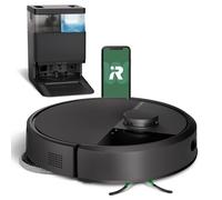 iRobot Roomba Plus 405 Combo con Base AutoWash multifunción y autolimpiable, Lavado y Secado mopas DualClean elevables, Clearview LiDAR, 75 días de autovaciado, Doble fregado con SmartScrub, App