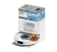 iRobot Roomba Plus 505 Combo con Base AutoWash multifunción y autolimpiable, mopas DualClean con PerfectEdge, PrecisionVision IA, Clearview Pro LiDAR, Secado Aire Caliente mopas, 75 días autovaciado