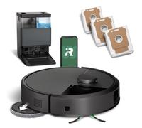 iRobot Roomba Plus 505 Combo Robot Aspirador con Base AutoWash Multifunción y Autolimpiable Negro + Pack de 3 bolsas