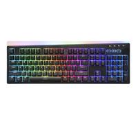 iRocks K71R Teclado mecánico inalámbrico RGB para juegos, interruptores Gateron marrón, PBT 107 teclas NKRO, retroiluminación RGB, teclado profesional para juegos y trabajo, interfaz dual inalámbrica