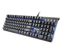 irocks Teclado mecánico iluminado K75M, 104 teclas, con interruptores Cherry MX, teclas PBT, luz LED retroiluminada y teclas de acceso directo, luz programable y grabadora macro (interruptor Cherry
