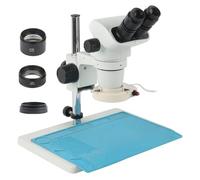 IROEJT Accesorios para microscopio de Laboratorio 3,35X, 6,7X-45X, 90X, microscopio Binocular estereoscópico parfocal con Zoom Continuo WF10X/22MM, oculares Ajustables de 3,35 a