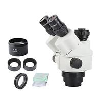 IROEJT Accesorios para microscopio de Laboratorio, microscopio estereoscópico trinocular 7X-90X, Lente de cámara 0,5X, Ocular WF20X/10, Lente de Zoom Continuo.