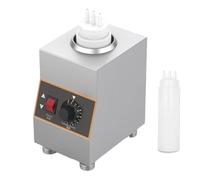 IROEJT Calentador eléctrico de Botellas de Salsa, máquina de llenado con Botella de 22 oz, Calentador de 1 Rejilla para Mermelada de Queso y Caramelo con Temperatura d