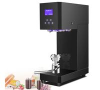 IROEJT Máquina selladora de Vasos, cerradora de latas de sobremesa Comercial, selladora eléctrica de Vasos con Contador Inteligente, máquina selladora semiautomática d，Black