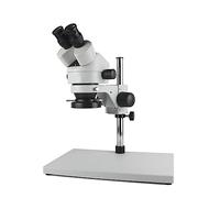 IROEJT Microscopio Binocular estereoscópico Industrial con Aumento de 3,5X a 90x y 56 Luces LED Ajustables, Ideal para soldar teléfonos y Reparar.，3.5X45X White