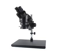 IROEJT Microscopio Binocular estereoscópico Industrial con Aumento de 3,5X a 90x y 56 Luces LED Ajustables, Ideal para soldar teléfonos y Reparar.，3.5X45X Black