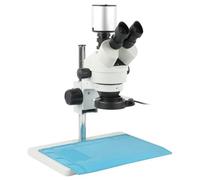 IROEJT Microscopio con Enfoque automático IMX334 4K HDMI USB, microscopio estéreo trinocular, cámara de Video Digital electrónica, Kit de Herramientas para reparación de teléfon，White C