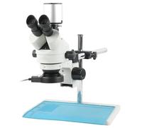 IROEJT Microscopio con Enfoque automático IMX334 4K HDMI USB, microscopio estéreo trinocular, cámara de Video Digital electrónica, Kit de Herramientas para reparación de teléfon，White E