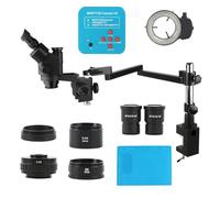 IROEJT Microscopio de observación 3.5-90X Parfocal Simul-Focus Trinocular Estereoscópico Microscopio 38MP 2K HDMI Cámara USB con Brazo Giratorio Soporte Articulado