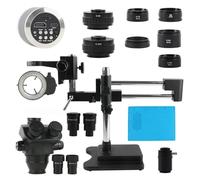 IROEJT Microscopio de observación 4K HDMI Tipo C, cámara de vídeo Digital, Zoom de Doble Brazo 3,5X-100X 200X, simultáneo, parfocal, trinocular, estéreo, Lente CTV