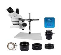 IROEJT Microscopio Digital USB con cámara simulfocal, trinocular, estéreo, para la Industria de la Soldadura y la reparación, fácil de Usar.，3.5X90X 13MP01