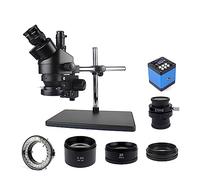 IROEJT Microscopio Digital USB con cámara simulfocal, trinocular, estéreo, para la Industria de la Soldadura y la reparación, fácil de Usar.，3.5X90X 13MP02