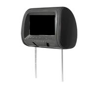 IROEJT Monitor para reposacabezas de Coche Universal con Pantalla TFT LED de 7 Pulgadas, Reproductor Multimedia MP5, Almohada, Entrada USB/SD, Radio FM/Altavoz/cámara. Fácil ins，707MBK