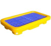 IROEJT Palets apilables para la Recogida de fragmentos en Almacenamiento Industrial, Plataformas de Carga modulares con diseño Desmontable para bidones.，68x38x12cm