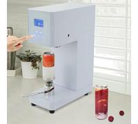 IROEJT Selladora de latas semiautomática, cerradora de latas Comercial con Contador para un Sellado eficiente，White