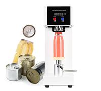 IROEJT Selladora de Vasos, Selladora automática de latas, Selladora eléctrica de latas, Selladora de latas de Jugo, té con Burbujas y Cerveza, Cerradora de latas - Diá，White