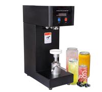 IROEJT Selladora de Vasos, Selladora eléctrica de latas, Selladora de latas de refresco, Selladora automática de latas, Cerradora de latas de plástico, Altura máxima 2，Black
