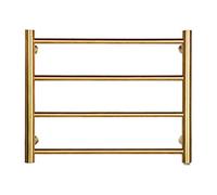 IROEJT Toallero eléctrico, toallero calefactable de Acero Inoxidable de Pared, toallero eléctrico calefactable.，Gold Hardwired