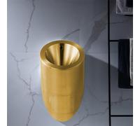 IROEJT Urinario de Descarga Comercial para Hombres, urinario de Acero Inoxidable de Pared, urinario antidesbordamiento, Inodoro Vertical, urinario de Alta eficiencia p,Silver Urinal