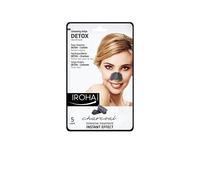 Iroha Detox Charcoal Black Nose Strips 5 Un