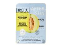 IROHA NATURE - Mascarilla Facial Aftersun Calmante e Hidratante | Cosmética Coreana Post-Solar | Con Melón, Camomila y Aloe Vera
