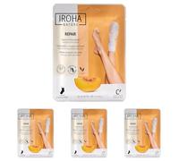 IROHA NATURE-Calcetines Mascarilla Reparadores Melocotón Manteca Karité| Hidratación Profunda y Reparación Instantánea|Pies Secos y Agrietados|Efecto flash, Naturales y 100% Vegano|Resultados Probados