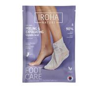 IROHA NATURE - Calcetines Peeling Exfoliantes Pies Ácido Glicólico | Ayuda a Eliminar Durezas, Callos y Piel Seca - Fórmula Vegana K-Beauty Made in Korea - Sobre con 2 Calcetines