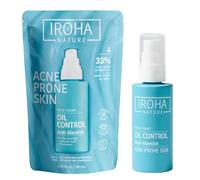 Iroha Nature - Cosmética para rostro Antiimperfecciones con Ácido Salicílico, 1 unidad | Crema Oil Control con Zinc PCA | 94% Ingredientes Naturales | Piel con Tendencia Acneica