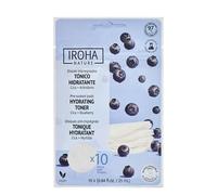 IROHA NATURE - Discos Tónico Calmantes con Cica y Arándanos | Cosmética Coreana para Piel Sensible | Fresca y Equilibrada | 10 Unidades