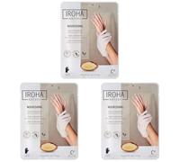 Iroha Nature - Guantes Mascarilla Nutritivos | Aceite de Argán y Macadamia | Nutrición Intensa para Manos Secas | 93% Ingredientes Naturales | Vegano (Paquete de 3)