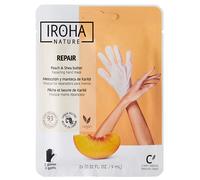 IROHA nature Mascarilla de manos de melocotón y manteca de karité 1 par
