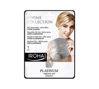 Iroha Nature - Mascarilla Facial Divine Foil Hidra Iluminadora, Efecto Sauna con Platino y Ácido Hialurónico, 1 unidad | Mascarilla Hydra Glowing Efecto Sauna