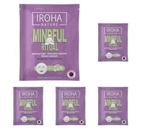 Iroha Nature - Mascarilla Facial Mindful Ritual Calmante | Con Ashwagandha y Ácido Hialurónico | Hidratación y Relax | Mascarilla Coreana Vegana para Piel Sensible y Estresada (Paquete de 5)