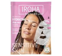 Iroha Nature - Mascarilla Facial Tisú RECONFORTANTE e HIDRATANTE con Aloe Vera. Efecto Aftersun, 96% Ingredientes Naturales.