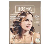 Iroha Nature - Mascarilla Facial Tisú Rellenadora & Anti-Aging | con Triple Ácido Hialurónico | Hidratación Profunda y Efecto Antiedad | Piel Más Suave y Calmada | 100% Vegana