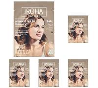 Iroha Nature - Mascarilla Facial Tisú Rellenadora & Anti-Aging | con Triple Ácido Hialurónico | Hidratación Profunda y Efecto Antiedad | Piel Más Suave y Calmada | 100% Vegana (Paquete de 5)