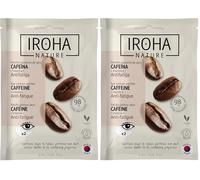 IROHA NATURE - Parches Ojos Cafeína | Antifatiga Cafeína para Bolsas y Ojeras | Vitamina C + Ácido Hialurónico | K-Beauty, cosmética coreana, Vegano (Paquete de 2)