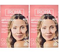 IROHA NATURE - Parches Ojos Iluminadores Anti-Fatiga | Cosmética Coreana con Pepino y Vitamina C | Atenúa Bolsas y Ojeras | Hidratación Profunda con Ácido Hialurónico | Vegano y 100% Biodegradable