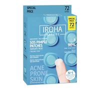 IROHA NATURE - Parches SOS Granos y Acné | Cosmética Coreana con Ácido Salicílico, Árbol de Té y Centella Asiática | Tecnología Hidrocoloide | Atenúa Imperfecciones | 72 Unidades