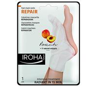 Iroha Reparación - Calcetines mascarilla reparadoras, melocotón, paquete de 2