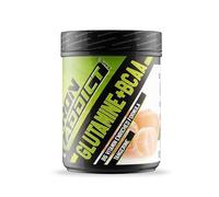 Iron Addict Labs - BCAA + Glutamina de 500gr - Aumento Masa Muscular - Mayor Rendimiento - Detiene el Desgaste - Post Entreno - Sabor Mandarina