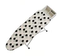 Iron Board Sleeve with Padding - Scorch Resistant Cover for Hotel | Polyester Cotton with Elastic Edge, Secure Grip Feature, Easy Fit Usage, Dormitory Farmhouse Travel Tailor Shop Design Studio