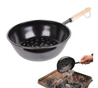 Iron Cauldron - 0,3 mm, Cauldron, cómodo Handling | Light Black Iron Incense Burner, Charcoal Stove For Outdoor,Backyard Cooking, Off Grid Living Supplies