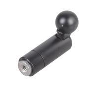 Iron Construction - Adaptador de rótula de 17 mm, montaje de tornillo estándar de 1/4 pulgadas para trípodes, palos de selfie, soportes de tableta, adaptador de metal