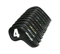 Iron Covers For Golf Clubs - 10pcs Waterproof Head Covers For Golf Club,Anti-Scratch Number Printing Extended Binding Stain-Resistant Weatherproof PU Leather F́or Ģolf Club Protection