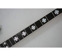 Iron Cross Baron Rojo Fret Markers Stickers Inlay Guitarra & Bass (plata)
